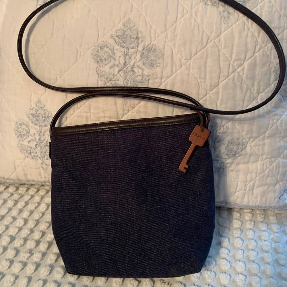 Fossil Denim Crossbody bag